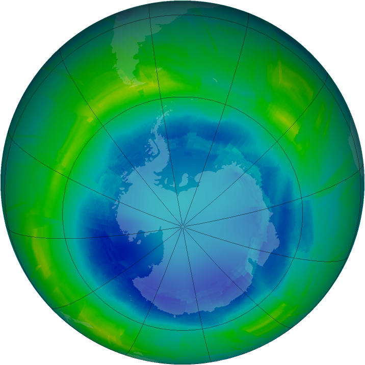 Ozone Map 2010-08-27